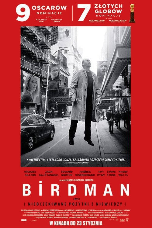 Birdman czyli (nieoczekiwane pożytki z niewiedzy) (2014) - Sprawdź film na Vider